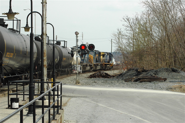 Passing the MARC stop at Brunswick.JPG