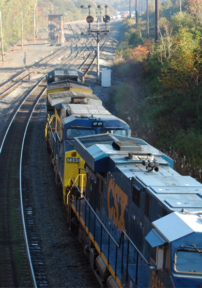 Westbound rolling into Cumberland MD.JPG