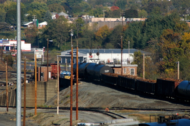 A cylindrical hopper rolls off the hump.JPG