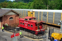 B&O caboose C-2149 at the Ellicott City
                  Station