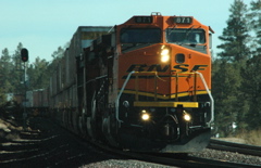 BNSF 871 leading a doublestack
