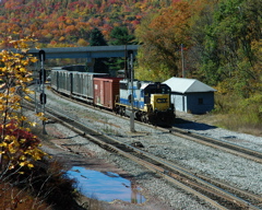 Pushing
                past the freight house.JPG