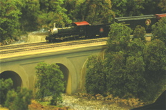 Sunrise on the Viaduct FCSME Layout.JPG