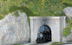 Out of the Mountain on FCSME Layout.JPG