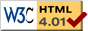 Valid
                    HTML 4.01 Transitional